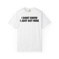 I Don’t Know I Just Got Here | Funny Quote Tee | Comfort Colors
