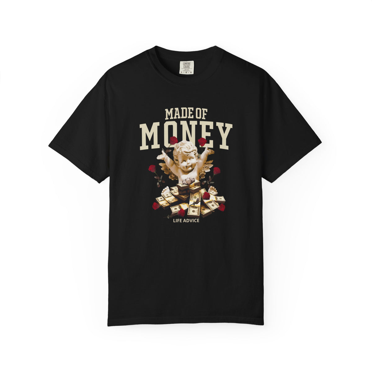 “Made of Money” Cherub Graphic Tee | Streetwear Comfort Colors T-Shirt