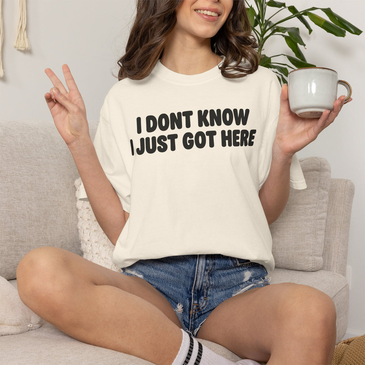 I Don’t Know I Just Got Here | Funny Quote Tee | Comfort Colors